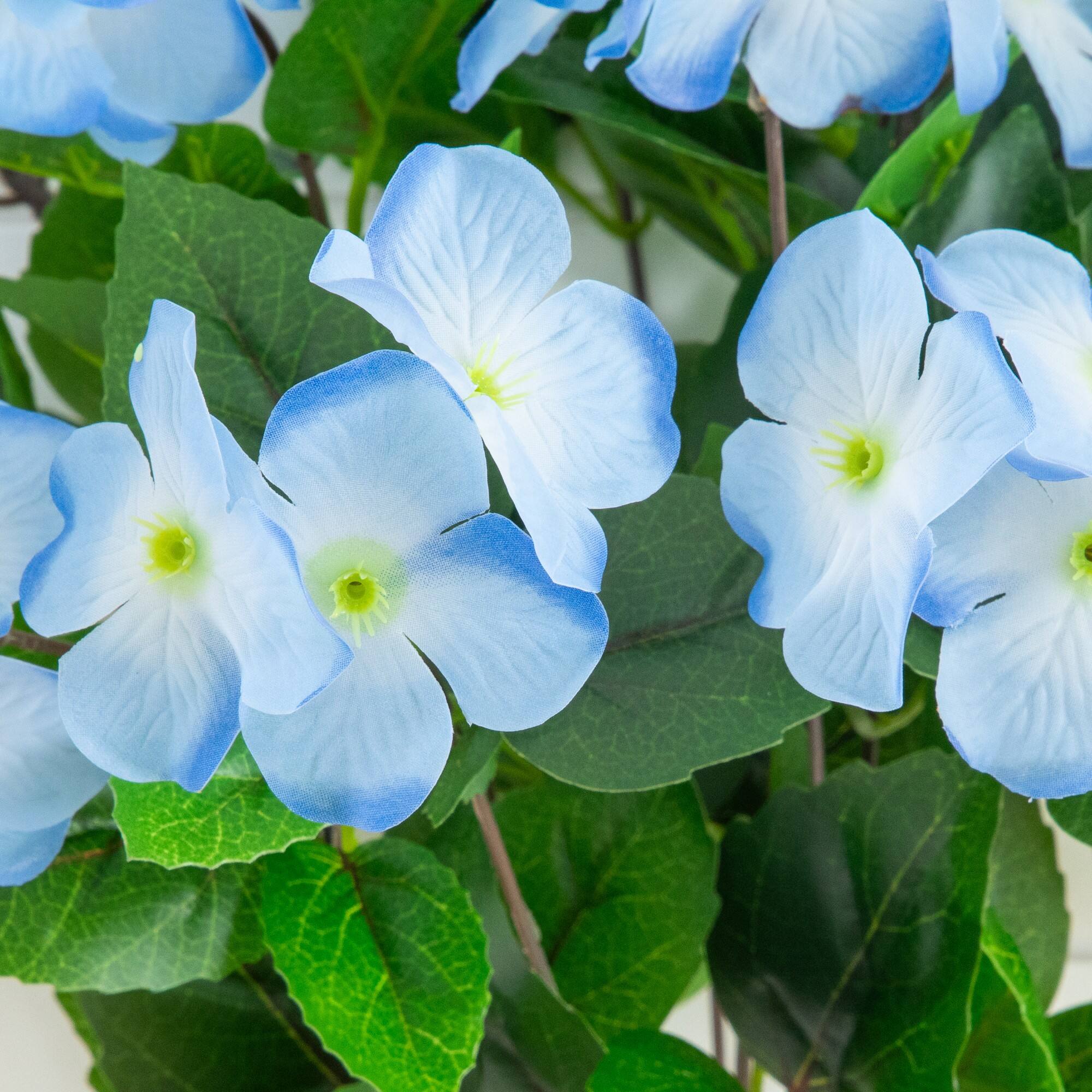 19" UV Resistant Artificial Hydrangea Bushes